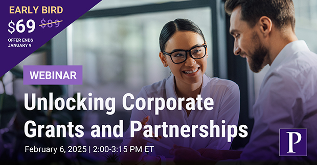 Webinar | Unlocking Corporate Grants and Partnerships