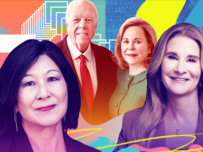 Melinda Gates and others on the Philanthropy 50 list