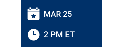 March 25 2PM ET