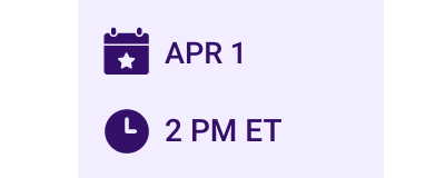 Apr. 1 2 PM ET