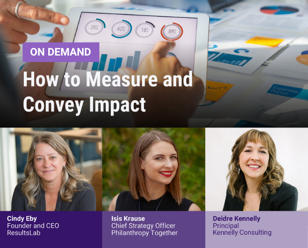 How to Measure and Convey Impact webinar on demand