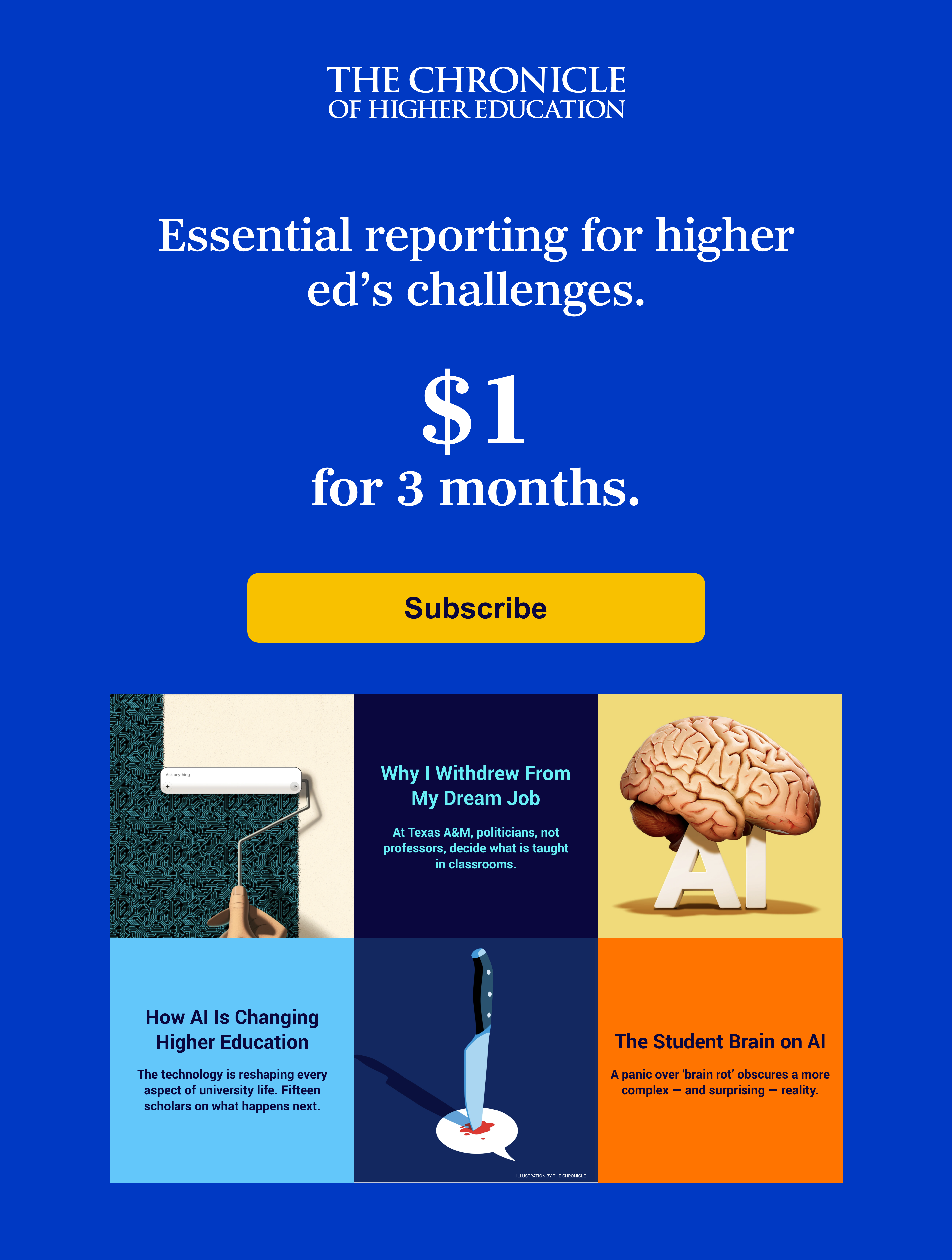 The Chronicle of Higher Education