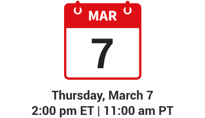 Thursday, March 7, 2024, 2:00 PM ET