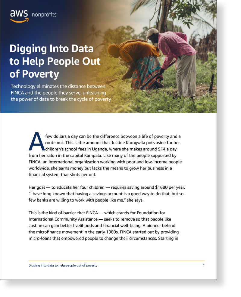 Digging Into Data To Help People Out Of Poverty