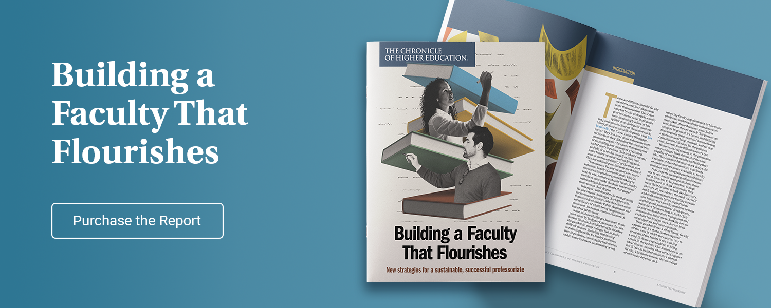 Building a Faculty That Flourishes Cover image and middle spread