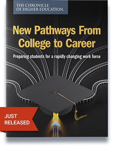 New Pathways from College to Career Cover Image with Just Released Flag