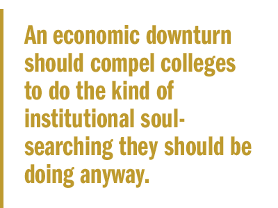 The Recession-Proof College: pull quote