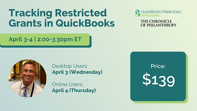 Tracking Restricted Grants in QuickBooks