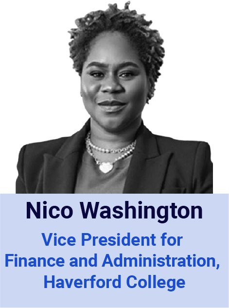 Nico Washington, Vice President for Finance and Administration, Haverford College